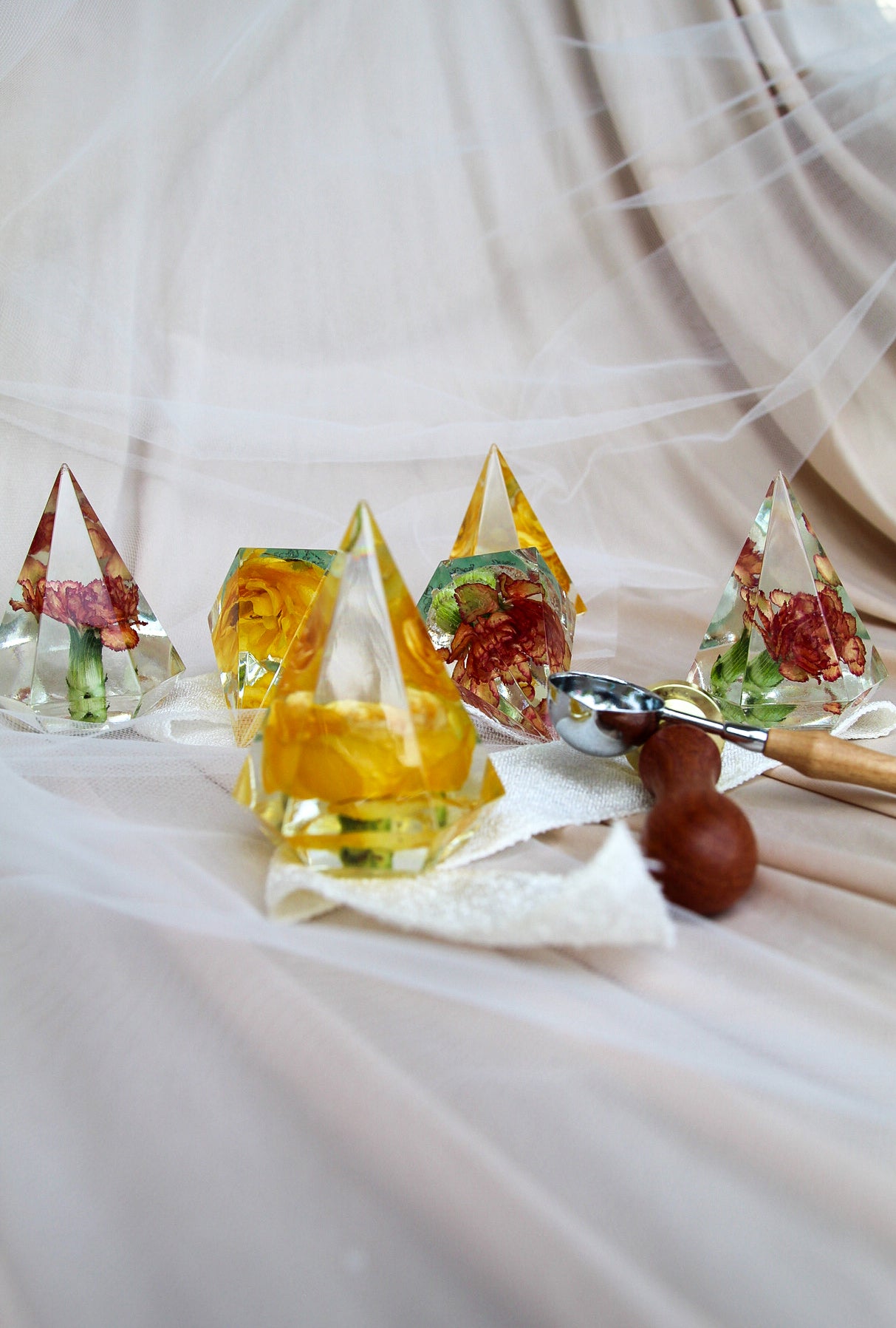 Small Ring Holder Bundle, Yellow/Orange
