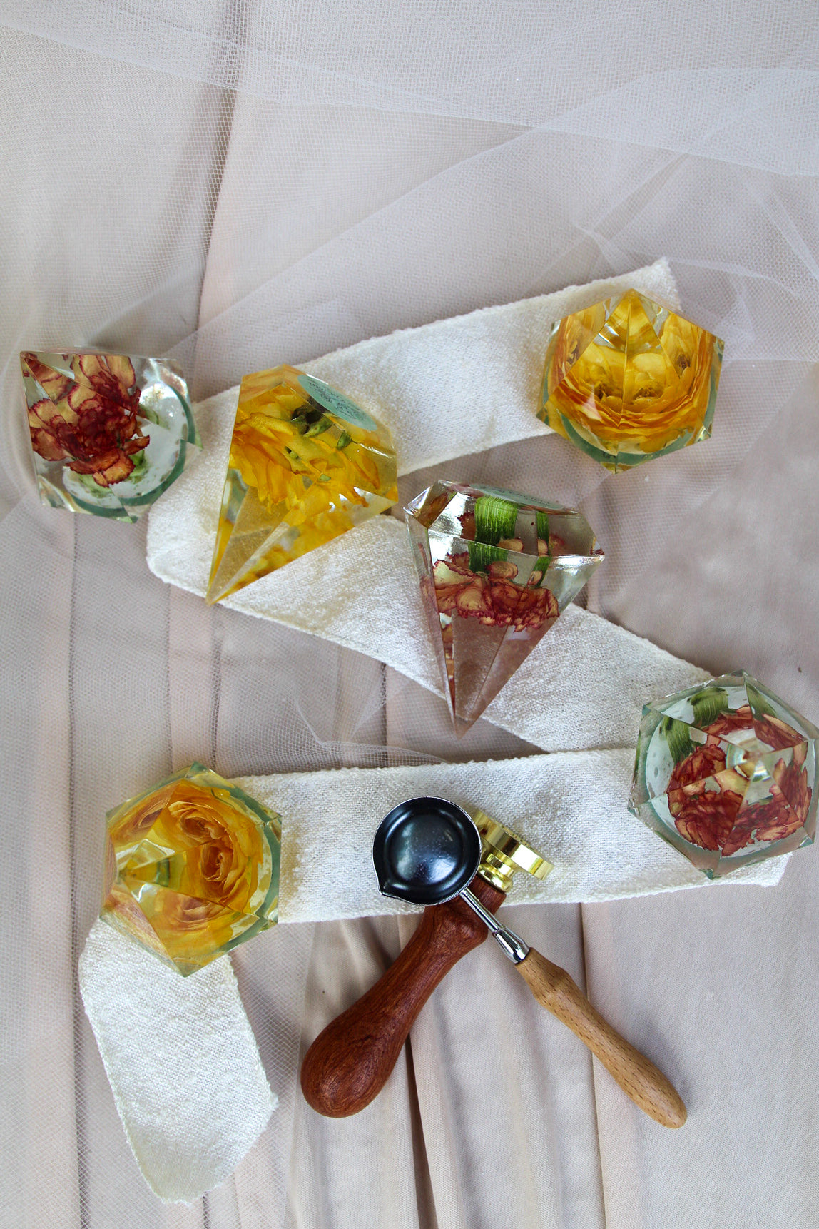 Small Ring Holder Bundle, Yellow/Orange